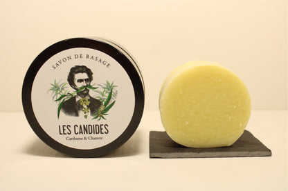 Savon de Rasage Solide au Chanvre et Carthame Bio - au Chanvre organique made in la France